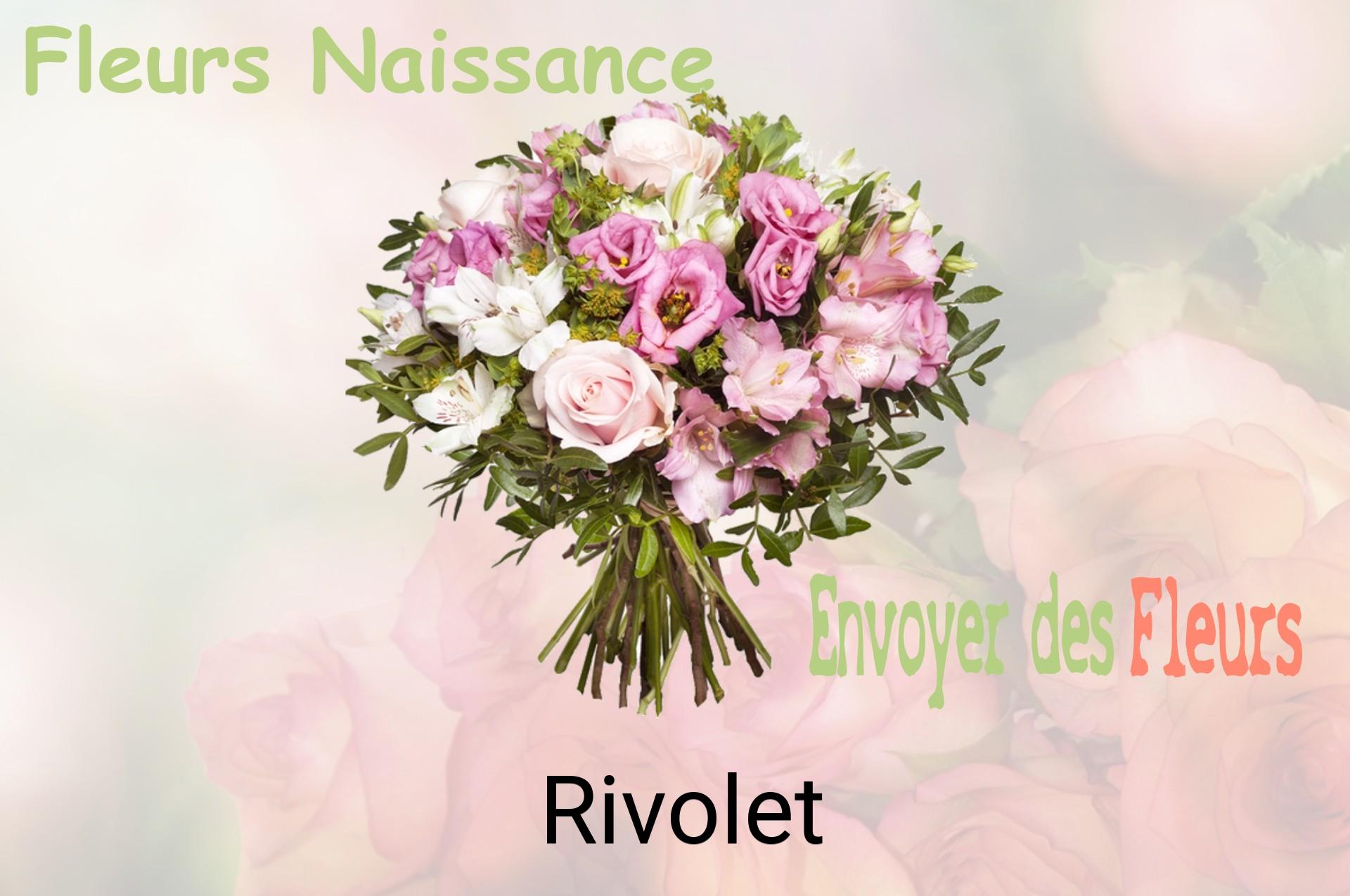 Bouquet de fleurs de naissance livré à Rivolet